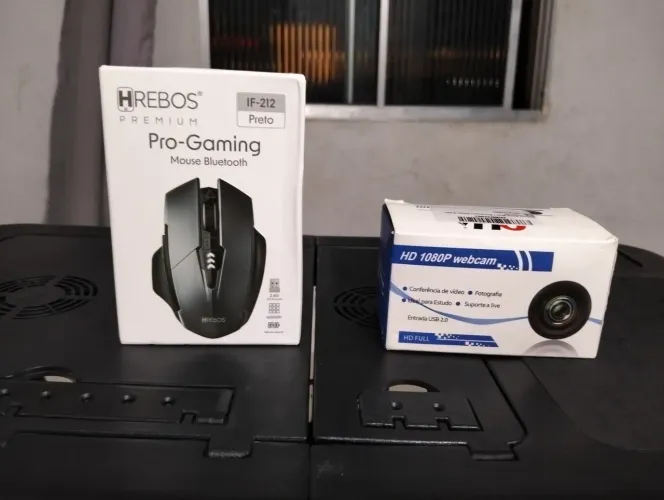 MESA PARA NOTEBOOK OBERON DOBRÁVEL+ MOUSE PRO GAMER HERBOS + CÂMERA USB 1080PX