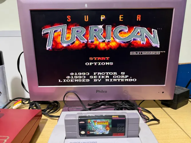 Jogo Super Turrican Paralela Super Nintendo Snes