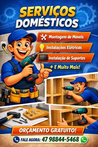 Montagem de móveis, instalação e serviços.