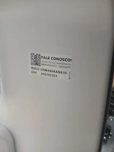 Geladeira consul inox impecável.