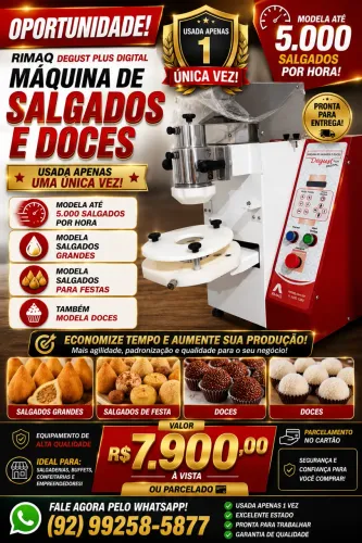 Máquina modeladora de salgados Degust Plus Digital