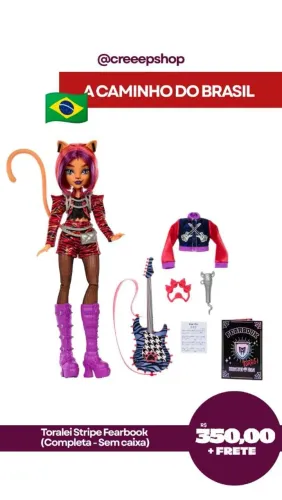 torelai fearbook a caminho do brasil monster high