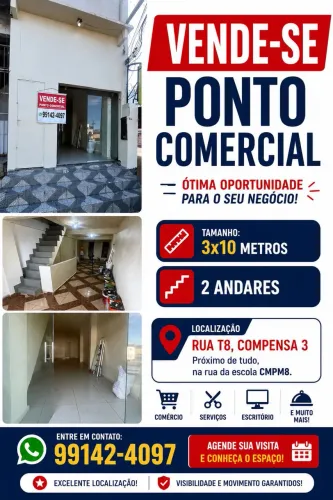 ? VENDO EXCELENTE PONTO COMERCIAL - COMPENSA 3