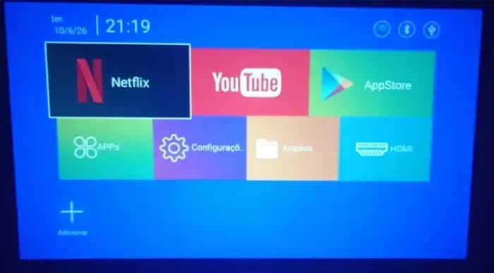 Projetor de imagem Telão imagem limpa e nítida