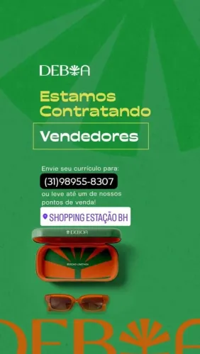 VAGA DE VENDEDOR SHOPPING ESTAÇÃO BH