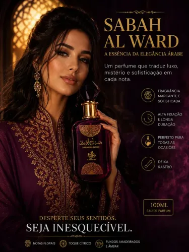 Perfume Árabe Sabah Al Ward Original