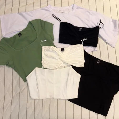 Kit 6 Cropped M SHEIN Novos