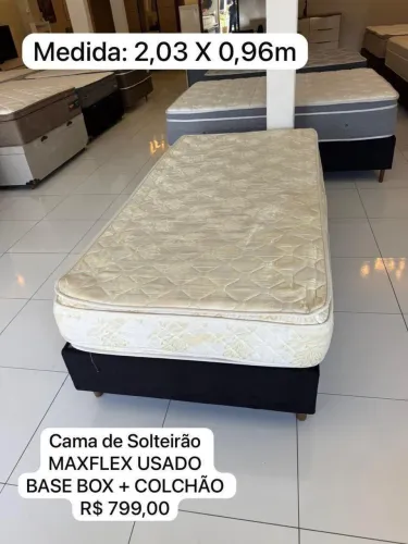 Cama de solteiro SOLTEIRÃO MAXFLEX USADO - ENTREGAMOS