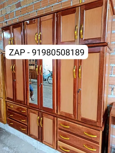 Guarda roupa roupeiro casal 6 portas madeira maçaranduba NOVO!