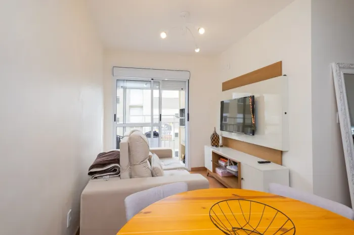 Apartamento mobiliado à venda no Aveiro, Fragata - 50 m², 2 quartos, cozinha planejada e s