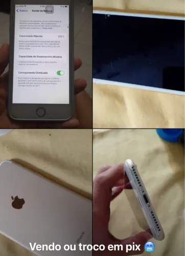 IPHONE 7 PLUS 128 GB BATERIA 100% E NEGÓCIO 