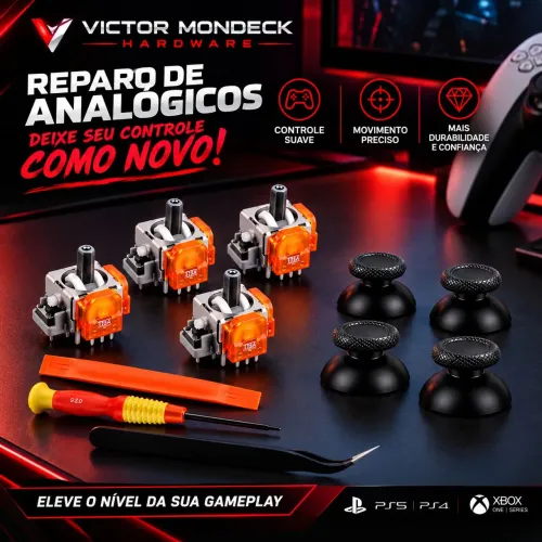 Reparo de analógicos PS4/PS5 e Xbox One/Series