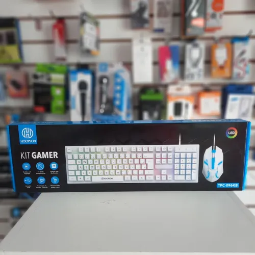 Kit gamer hoopson - Teclado e mouse gamer com led rgb 