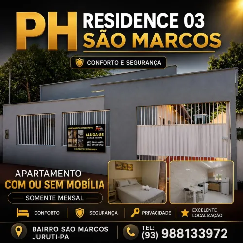 Kitnet, flat com mobília