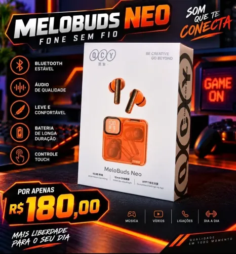QCY MELO BUDS NEO T31 LARANJA