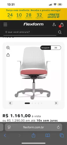 Cadeira de escritório flexforma (na garantia) 