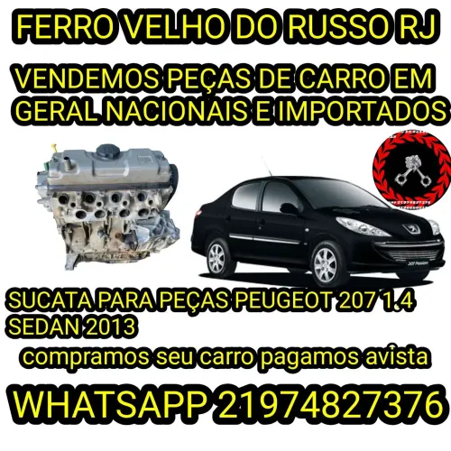 motor do Peugeot 207 1.4 bloco de alumínio 