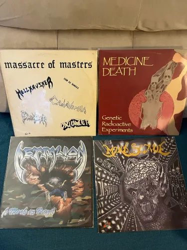 Lote Lps Vinil Metal Medicine Death Massacre of Masters Metralion
