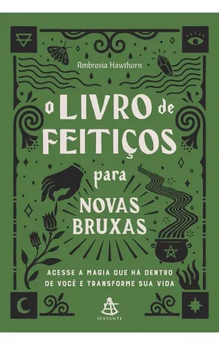 O Livro de Feitiços para Novas Bruxas (capa dura, usado em ótima condição)
