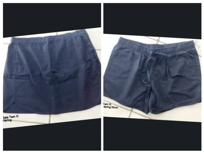 Conjunto short e saia Hering novos 