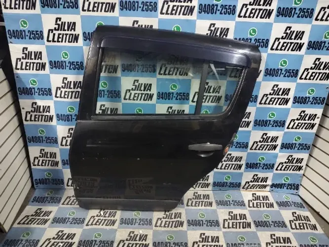 porta traseira esquerda sandero 2009 ate 2014 com furo friso original 