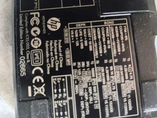 Calculadora financeira HP 12 c série ouro