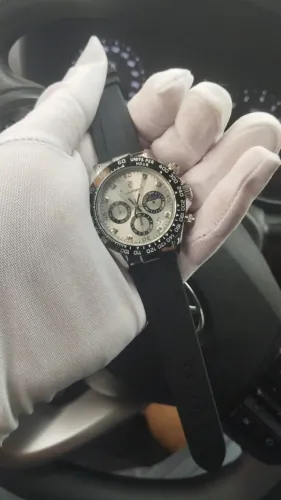 Relógio Poedagar Com Pulseira Silicone-Branco