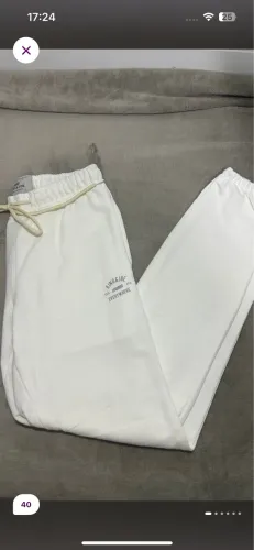 calça de moletom king & joe off-white 40