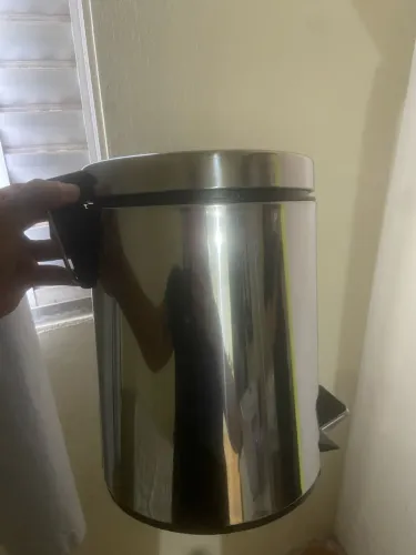 Lixeira aço inox 5L nova