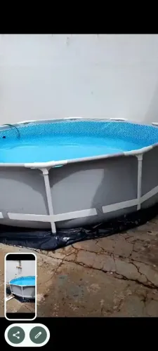 Vende piscina 5000 lt,comprada em janeiro 2026,usada uma única vez.