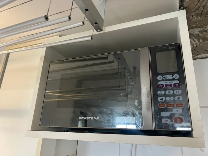 Microondas Brastemp Ative! Inox 31L 110v