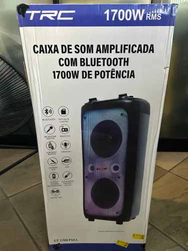 TRC Caixa de Som Amplificadora - 1700W de Potência CT 1700 - LACRADO COM NOTA FISCAL