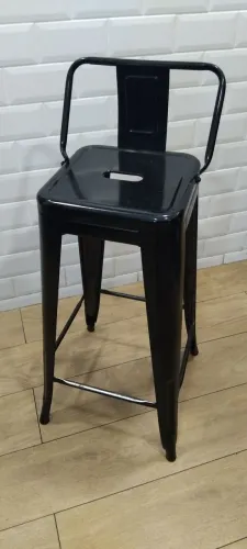 Banqueta de Ferro Estilo Industrial c/Encosto