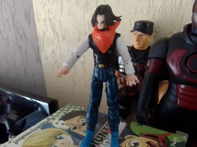 Boneco Dragon Ball Z Andróide Número 17 Colecionável Geek 