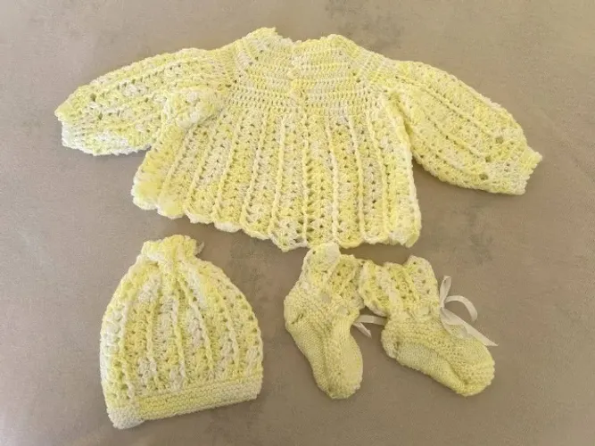 Conjuntinho para bebê RN - Amarelo