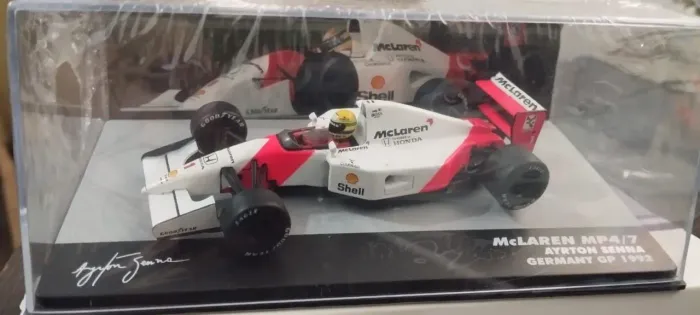 Miniatura McLaren MP4/7 Ayrton Senna Germany GP 1992 Escala 1:43 Nova