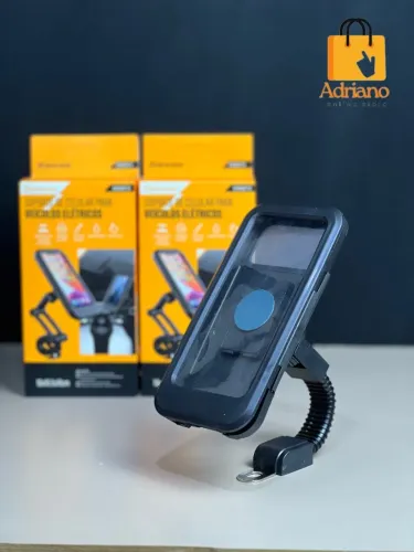 Suporte celular para moto impermeável