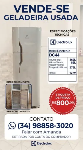 GELADEIRA ELECTROLUX 362L