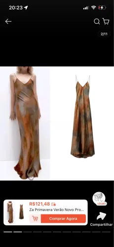 Vestido cetim