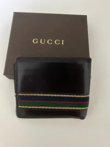 Carteira couro original Gucci 