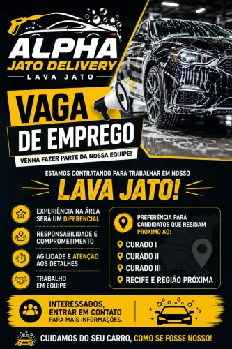 VAGA DE EMPREGO - ALPHA JATO DELIVERY ?