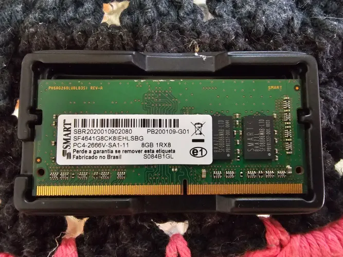 Memória RAM Sodimm Smart 8gb ddr4 266mhz