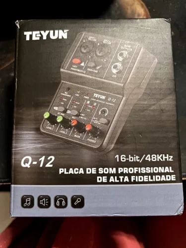 placa de som profissional de alta fidelidade teyun q-12