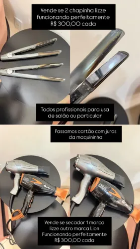 Vende se chapinha e secador 