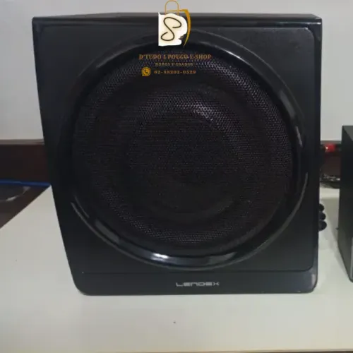 Caixa De Som Subwoofer 2.1 lendex Para Tv Smart Pc Preto Sistema de som Lendex com design 