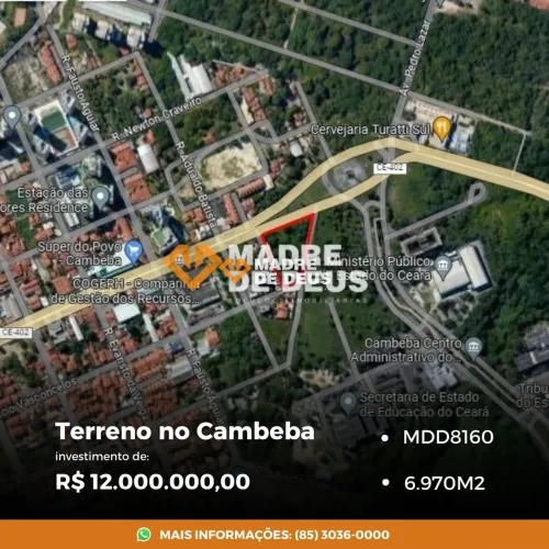 Terreno disponível a venda