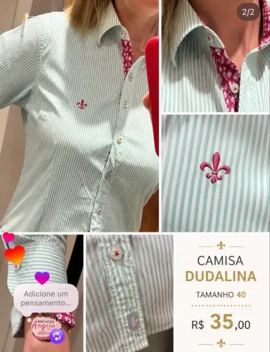 Camisa feminina Dudalina 