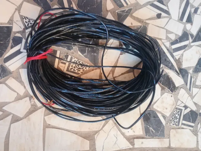 CABO FLEX 6MM SIL PRETO 100 MTS USADO. Troco por cabo flex de 2,5 mm