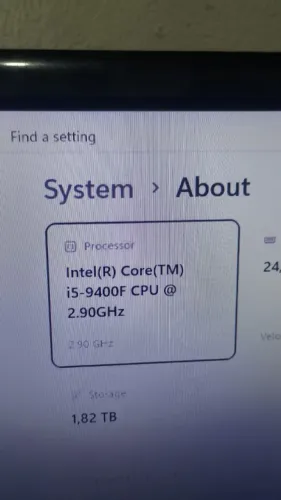 Processador intel i5-9400F OEM