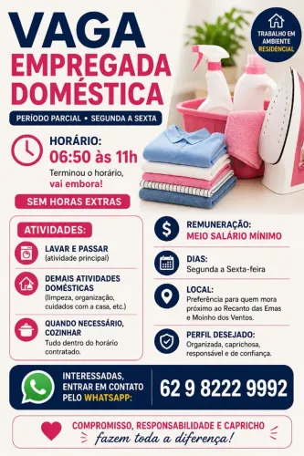Empregada doméstica meio período